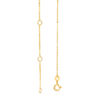 Thumbnail Image 2 of Child's Disney Twinkle Frozen Blue Topaz Beaded Snowflake Pendant in 14K Gold - 14"
