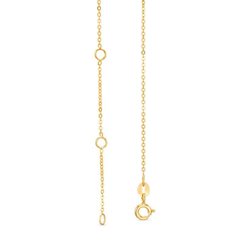 Main Image 2 of Child's Disney Twinkle Cinderella Blue Topaz Carriage Pendant in 14K Gold - 14"