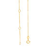 Thumbnail Image 2 of Child's Disney Twinkle Princess Pink Sapphire Beaded Heart with Tiara Pendant in 14K Gold - 13"