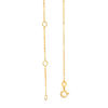 Thumbnail Image 2 of Child's Disney Twinkle Cinderella Diamond Accent Carriage Pendant in 14K Gold - 14"