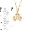 Thumbnail Image 3 of Child's Disney Twinkle Cinderella Diamond Accent Carriage Pendant in 14K Gold - 14"