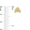 Thumbnail Image 2 of Child's Disney Twinkle Cinderella Blue Topaz Carriage Stud Earrings in 14K Gold