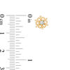 Thumbnail Image 2 of Child's Disney Twinkle Frozen Diamond Accent Beaded Snowflake Stud Earrings in 14K Gold