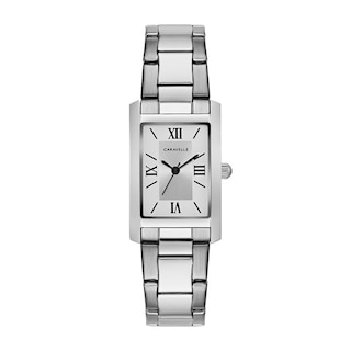 Ladies' Caravelle by Bulova Stainless Steel Watch with Silver-Tone Dial (Model: 43L203)