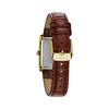 Thumbnail Image 2 of Ladies' Caravelle by Bulova Gold-Tone Strap Watch with Rectangular Silver-Tone Dial (Model: 44L234)