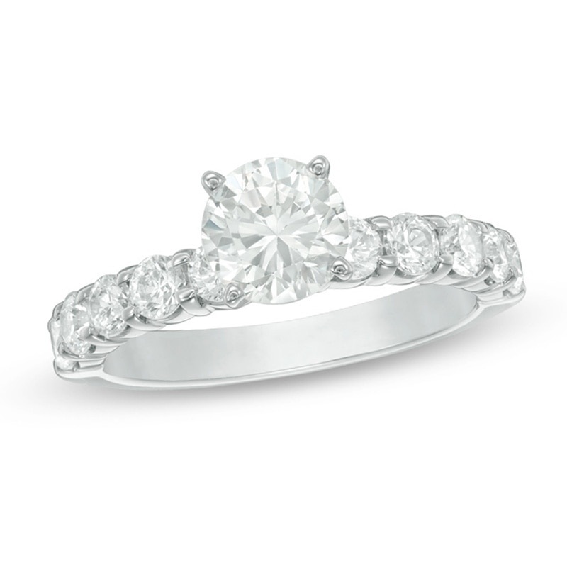 2 CT. T.W. Diamond Engagement Ring in 14K White Gold