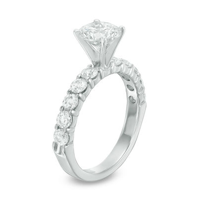 2 CT DIAMOND ENGAGEMENT Bridal RING 14K WHITE GOLD TONED Women's 