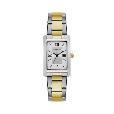 silver rectangle watch
