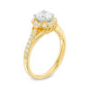 Thumbnail Image 2 of 1 CT. T.W. Diamond Flower Frame Engagement Ring in 14K Gold