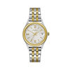 Thumbnail Image 0 of Ladies' Caravelle by Bulova Two-Tone Watch with Silver-Tone Dial (Model: 45M112)