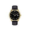 Thumbnail Image 0 of Men's Caravelle by Bulova Gold-Tone Strap Watch with Black Dial (Model: 44B118)