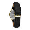 Thumbnail Image 1 of Men's Caravelle by Bulova Gold-Tone Strap Watch with Black Dial (Model: 44B118)