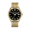 Thumbnail Image 0 of Men's Caravelle by Bulova Gold-Tone Watch with Black Dial (Model: 44B121)