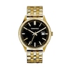 Thumbnail Image 1 of Men's Caravelle by Bulova Gold-Tone Watch with Black Dial (Model: 44B121)