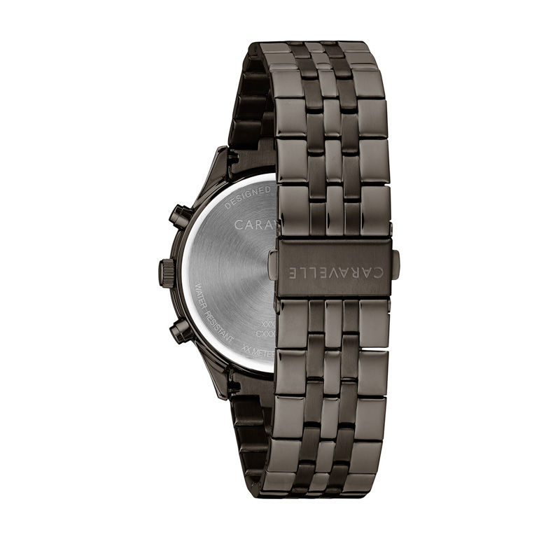 Men's Caravelle by Bulova Gunmetal IP Chronograph Watch (Model: 45A141)