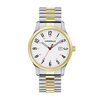 Thumbnail Image 0 of Men's Caravelle by Bulova Two-Tone Expansion Watch with White Dial (Model: 45B147)