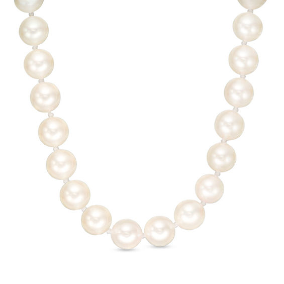 6.0-6.5mm Akoya Cultured Pearl Strand Necklace with 14K White Gold Clasp