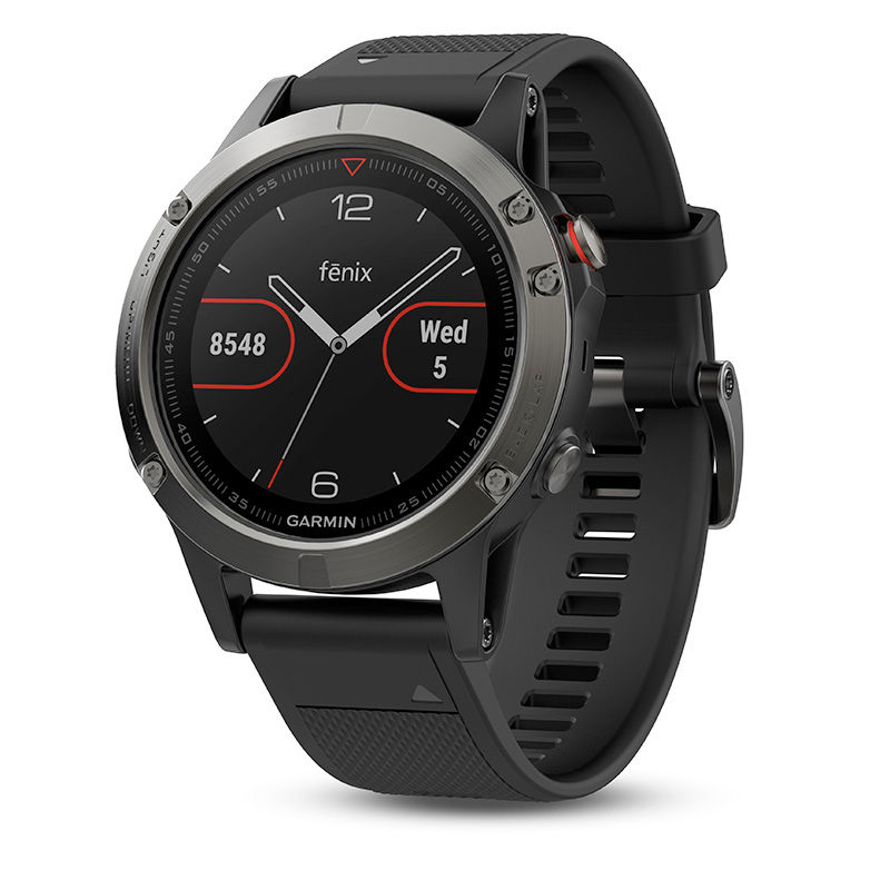 Garmin fēnix® 5 Black Strap Smart Watch (Model: 10-01688-00)