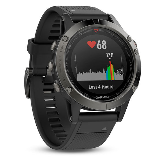 Garmin fÄnixÂ® 5 Black Strap Smart Watch (Model: 10-01688-00)