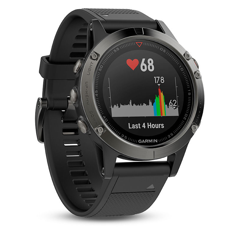 Garmin fēnix® 5 Black Strap Smart Watch (Model: 10-01688-00)