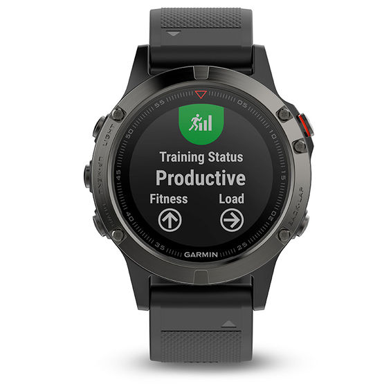 Garmin fÄnixÂ® 5 Black Strap Smart Watch (Model: 10-01688-00)