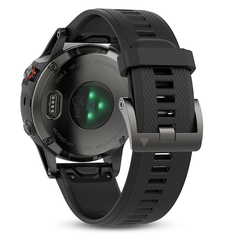 Garmin fēnix® 5 Black Strap Smart Watch (Model: 10-01688-00)