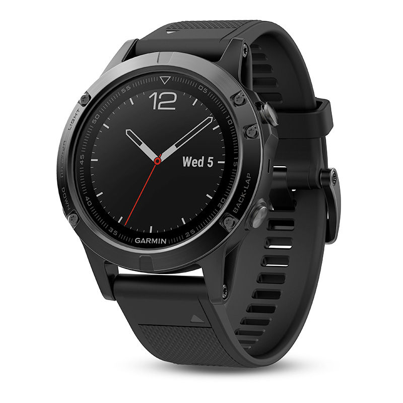 Garmin fēnix® 5 Black Strap Smart Watch (Model: 10-01688-10)
