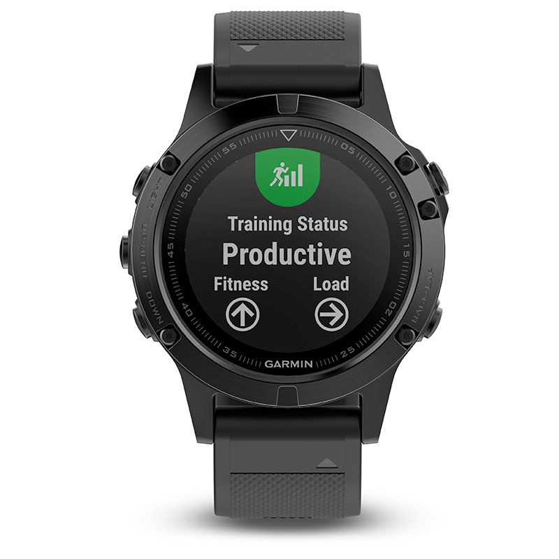 Garmin fēnix® 5 Black Strap Smart Watch (Model: 10-01688-10)