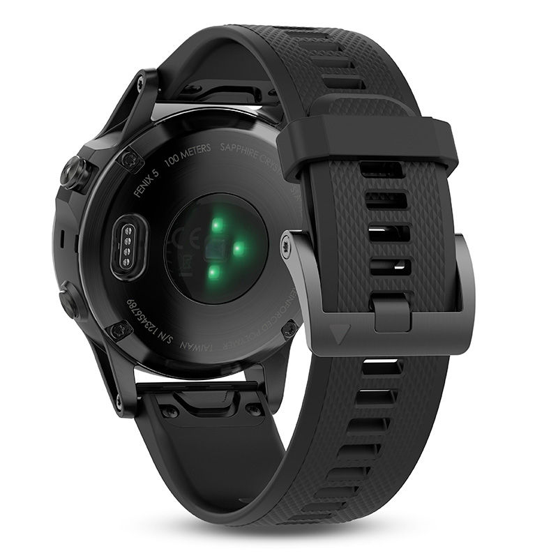 Main Image 4 of Garmin fēnix® 5 Black Strap Smart Watch (Model: 10-01688-10)