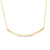 Thumbnail Image 1 of Curved Bar Necklace in 10K Gold