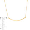 Thumbnail Image 1 of Curved Bar Necklace in 10K Gold