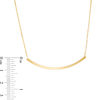 Thumbnail Image 2 of Curved Bar Necklace in 10K Gold