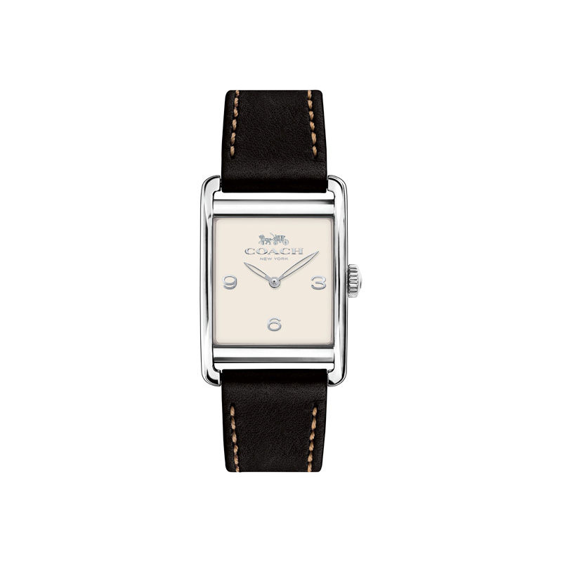 Ladies' Coach Renwick Strap Watch with Rectangular White Dial (Model: 14502830)