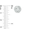 Thumbnail Image 3 of Lab-Created White Sapphire Love Knot Pendant and Earrings Set in Sterling Silver