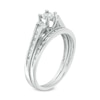 Thumbnail Image 2 of 1/4 CT. T.W. Diamond Duo-Sides Bridal Set in Sterling Silver