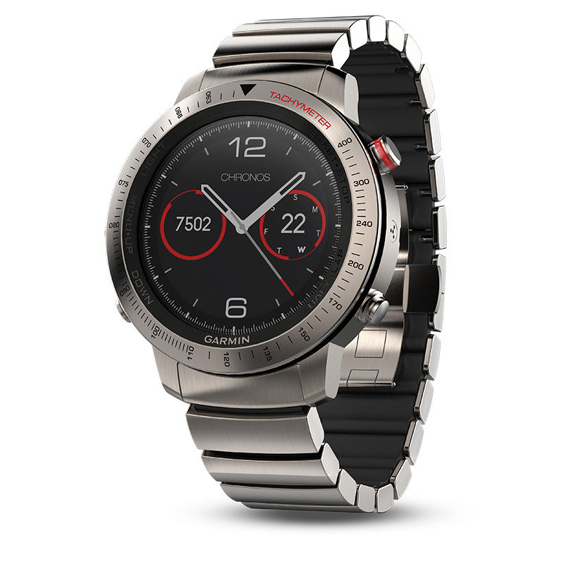 Main Image 1 of Garmin fēnix® Chronos Titanium Smart Watch (Model: 10-01957-01)