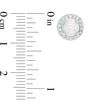 Thumbnail Image 3 of 6.0mm Lab-Created Opal and White Sapphire Pendant and Stud Earrings Set in Sterling Silver