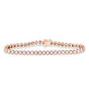 Thumbnail Image 1 of 2 CT. T.W. Diamond Vintage-Style Tennis Bracelet in 14K Rose Gold