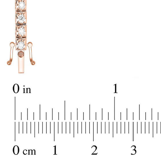 1-1/3 CT. T.w. Diamond Tennis Bracelet in 10K Rose Gold