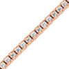 Thumbnail Image 1 of 1 CT. T.W. Diamond Ribbon Tennis Bracelet in 14K Rose Gold