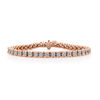 Thumbnail Image 1 of 1 CT. T.W. Diamond Ribbon Tennis Bracelet in 14K Rose Gold