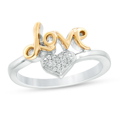 1 20 Ct T W Composite Diamond Heart Love Ring In Sterling 1 20 Ct T W Composite Diamond Heart