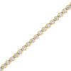 Thumbnail Image 0 of 2 CT. T.W. Diamond Wave Tennis Bracelet in 14K Gold