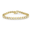 Thumbnail Image 1 of 2 CT. T.W. Diamond Wave Tennis Bracelet in 14K Gold