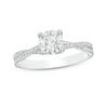 Thumbnail Image 1 of 1-1/3 CT. T.W. Diamond Twist Engagement Ring in 14K White Gold