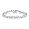 Thumbnail Image 2 of 3 CT. T.W. Diamond Wave Tennis Bracelet in 14K White Gold