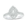 Thumbnail Image 0 of 1/2 CT. T.W. Marquise Diamond Double Frame Engagement Ring in 14K White Gold