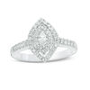 Thumbnail Image 1 of 1/2 CT. T.W. Marquise Diamond Double Frame Engagement Ring in 14K White Gold