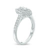 Thumbnail Image 1 of 1/2 CT. T.W. Marquise Diamond Double Frame Engagement Ring in 14K White Gold