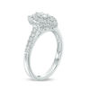 Thumbnail Image 2 of 1/2 CT. T.W. Marquise Diamond Double Frame Engagement Ring in 14K White Gold